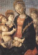 Sandro Botticelli Madonna and Child with St John and two Saints (mk36) china oil painting reproduction